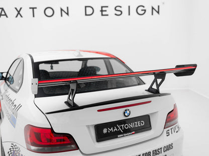 Maxton Design Carbon Spoiler With Internal Brackets Uprights V.1 + LED BMW 1 M E82