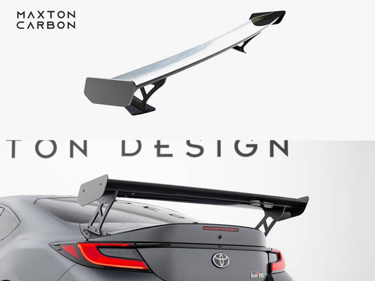 Maxton Design Carbon Spoiler With External Brackets Uprights Toyota GR86