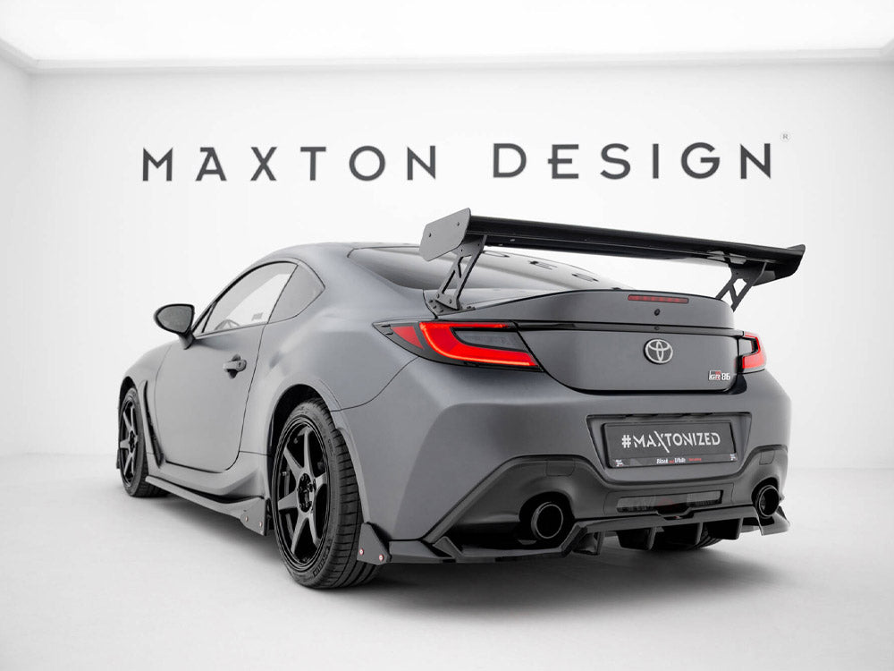 Maxton Design Carbon Spoiler With External Brackets Uprights Toyota GR86