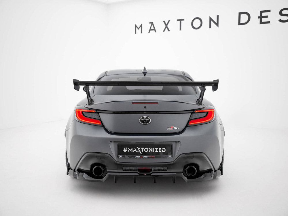 Maxton Design Carbon Spoiler With External Brackets Uprights Toyota GR86