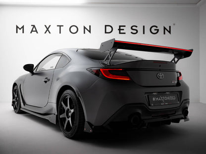 Maxton Design Carbon Spoiler With External Brackets Uprights + LED Toyota GR86