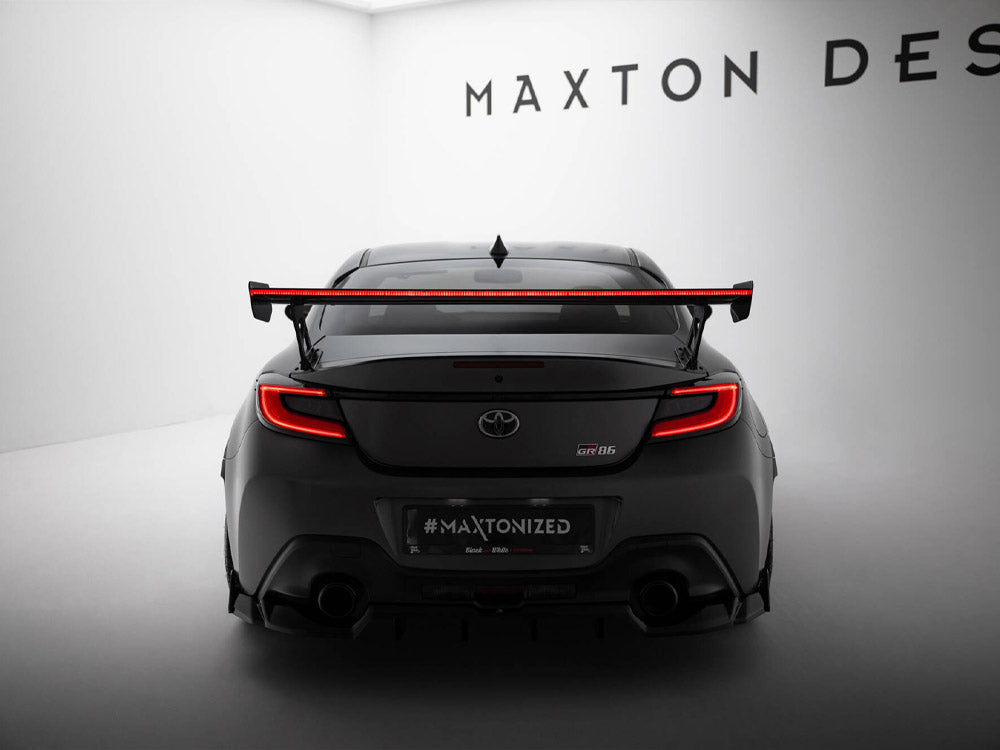 Maxton Design Carbon Spoiler With External Brackets Uprights + LED Toyota GR86