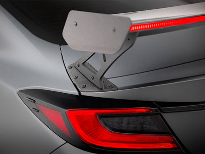 Maxton Design Carbon Spoiler With External Brackets Uprights + LED Toyota GR86