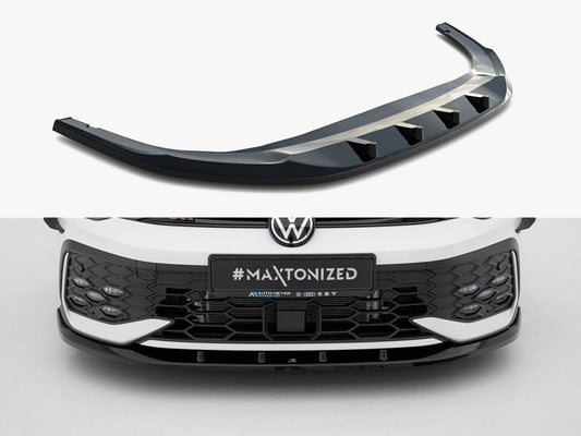 Maxton Design Front Splitter V.5 Volkswagen Golf GTI / GTE / R-Line Mk8 Facelift