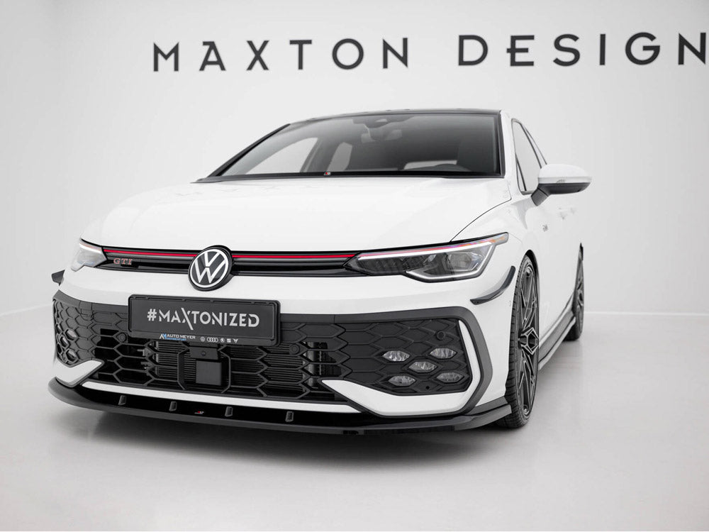 Maxton Design Front Splitter V.5 Volkswagen Golf GTI / GTE / R-Line Mk8 Facelift