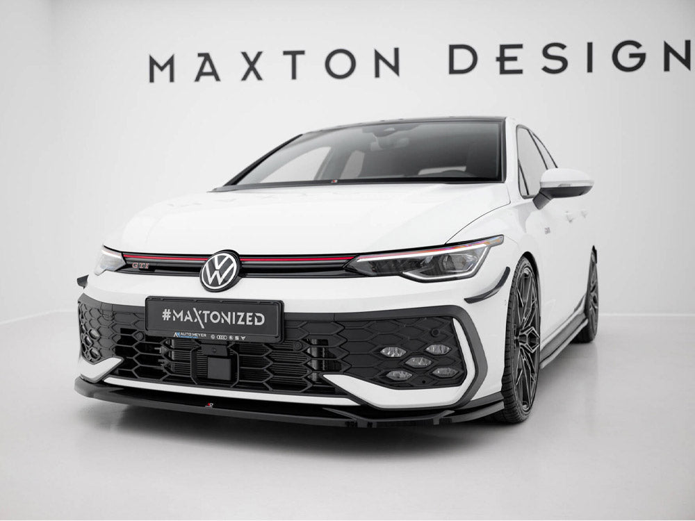 Maxton Design Front Splitter V.4 Volkswagen Golf GTI / GTE / R-Line Mk8 Facelift