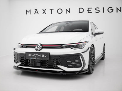 Maxton Design Front Splitter V.4 Volkswagen Golf GTI / GTE / R-Line Mk8 Facelift