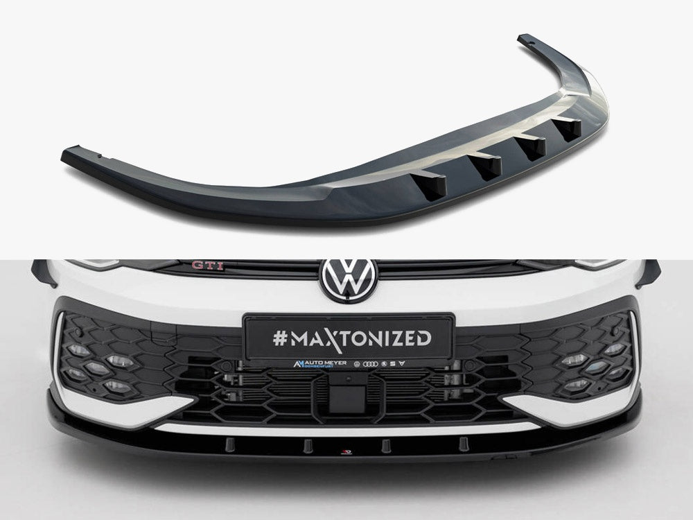 Maxton Design Front Splitter V.1 Volkswagen Golf GTI / GTE / R-Line Mk8 Facelift