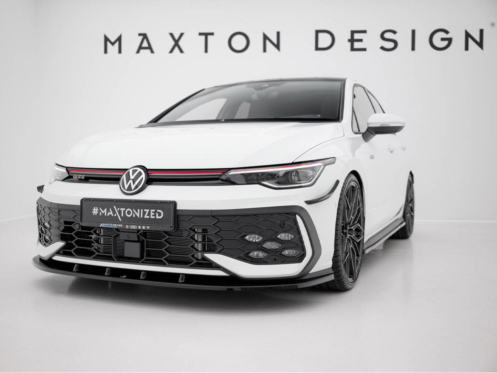 Maxton Design Front Splitter V.1 Volkswagen Golf GTI / GTE / R-Line Mk8 Facelift