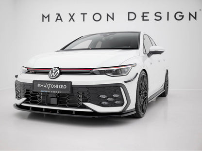 Maxton Design Front Splitter V.1 Volkswagen Golf GTI / GTE / R-Line Mk8 Facelift