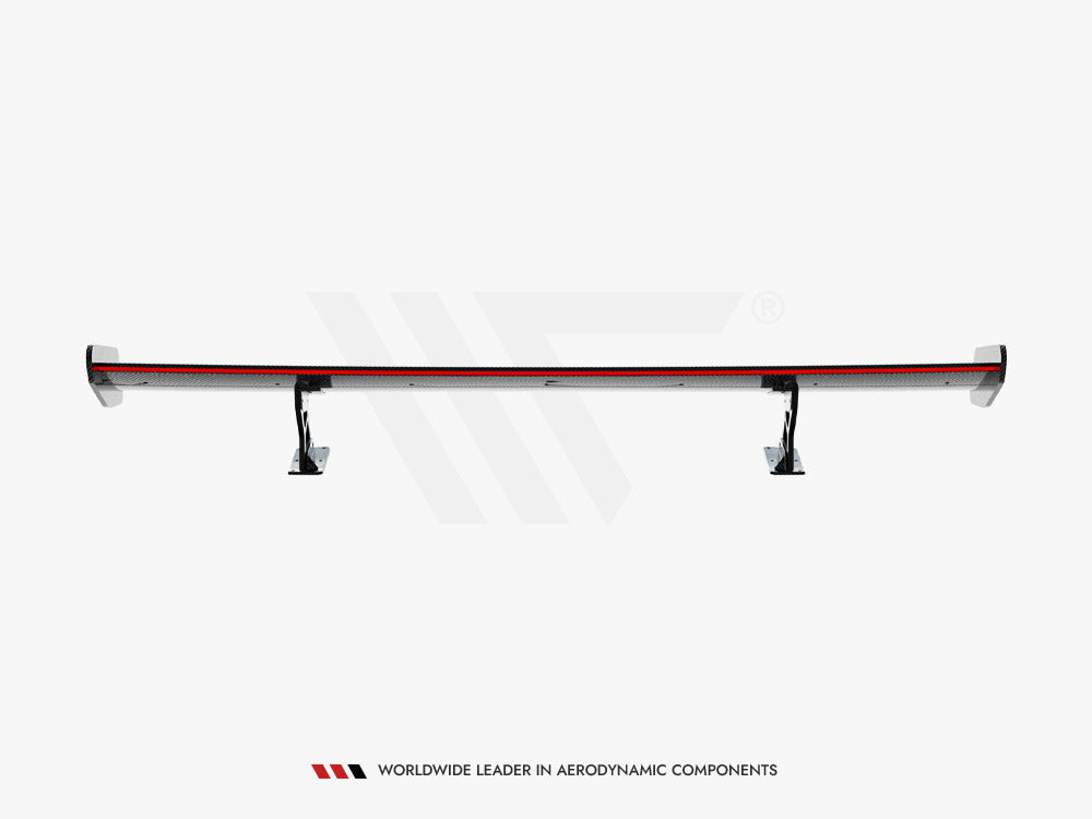 Maxton Design Carbon Spoiler With Internal Brackets Uprights + LED BMW 5 / M5 Sedan G30 / F90