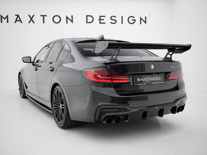 Maxton Design Carbon Spoiler With Internal Brackets Uprights BMW 5 / M5 Sedan G30 / F90