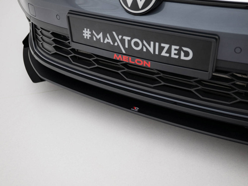 Maxton Design Street PRO Front Splitter + Flaps Volkswagen Polo GTI Mk6 Facelift