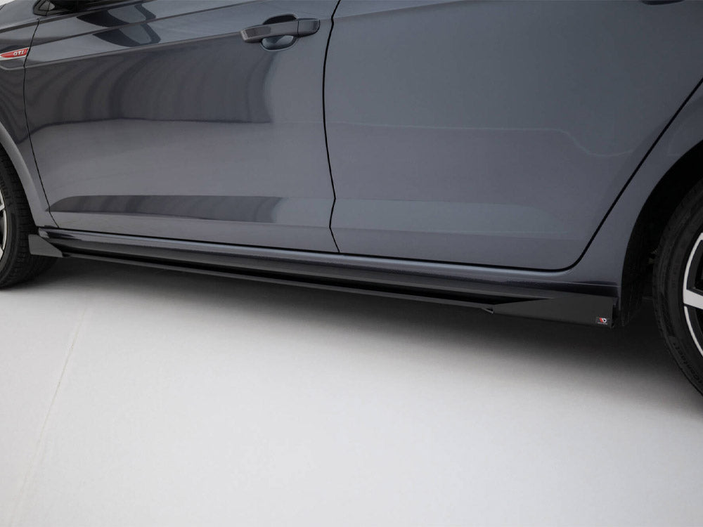 Maxton Design Street PRO Side Skirts Diffusers + Flaps Volkswagen Polo GTI Mk6 Facelift
