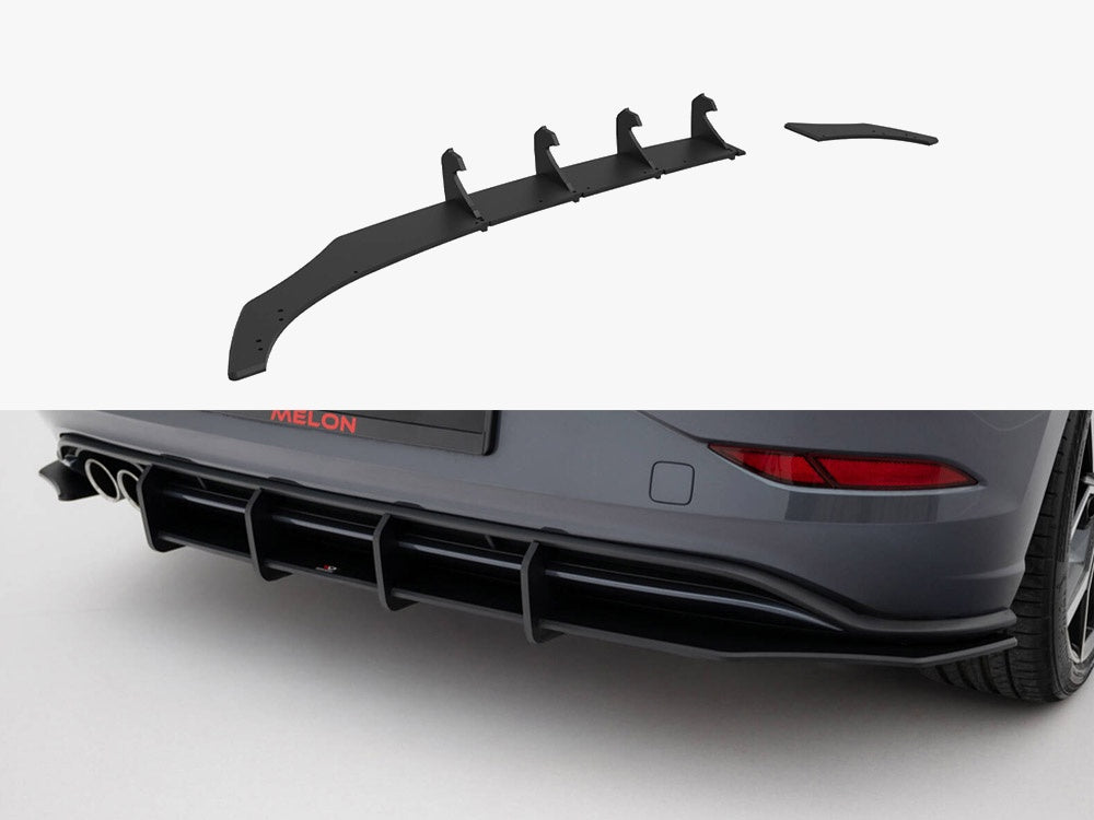 Maxton Design Street PRO Rear Diffuser Volkswagen Polo GTI Mk6 Facelift