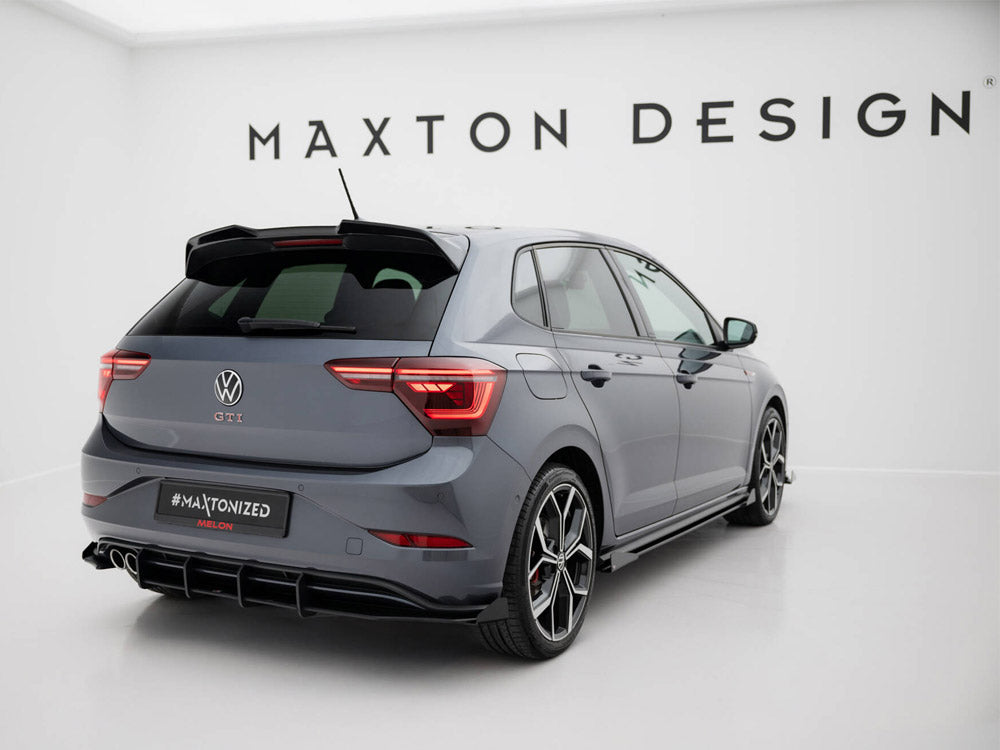 Maxton Design Street PRO Rear Diffuser + Flaps Volkswagen Polo GTI Mk6 Facelift