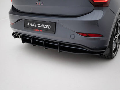 Maxton Design Street PRO Rear Diffuser + Flaps Volkswagen Polo GTI Mk6 Facelift