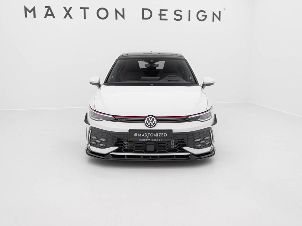Maxton Design Street PRO Front Splitter V.2 Volkswagen Golf GTI / GTE / R-Line Mk8 Facelift
