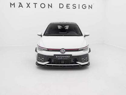 Maxton Design Street PRO Front Splitter V.2 Volkswagen Golf GTI / GTE / R-Line Mk8 Facelift