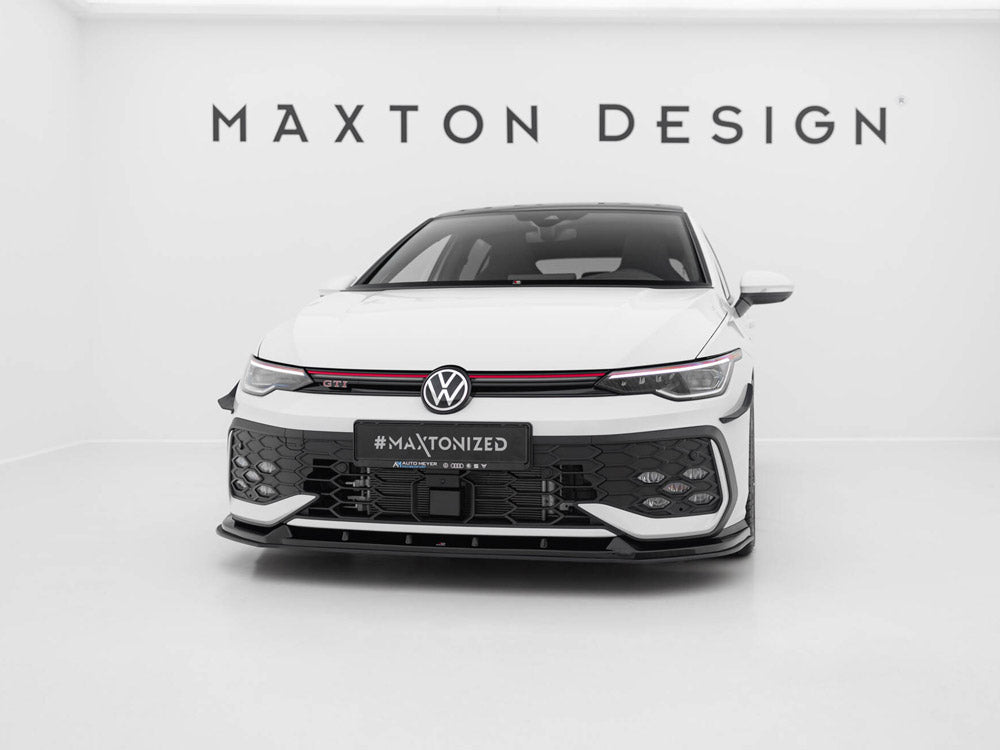 Maxton Design Street PRO Front Splitter V.2 Volkswagen Golf GTI / GTE / R-Line Mk8 Facelift