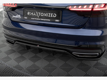 Maxton Design Rear Splitter (Vertical Bars) V.2 Audi A4 S-Line B9 Facelift