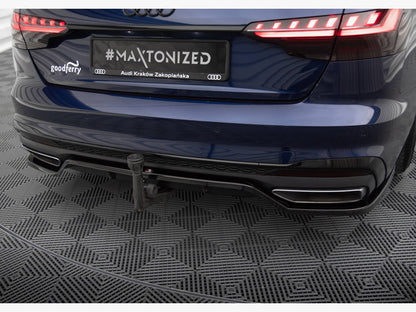 Maxton Design Rear Splitter (Vertical Bars) V.2 Audi A4 S-Line B9 Facelift