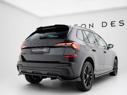 Maxton Design Rear Splitter (Vertical Bars) Skoda Kamiq Monte Carlo Mk1 Facelift