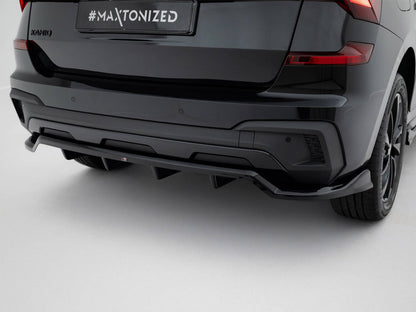Maxton Design Rear Splitter (Vertical Bars) Skoda Kamiq Monte Carlo Mk1 Facelift