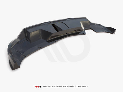 Maxton Design Rear Splitter (Vertical Bars) Skoda Kamiq Monte Carlo Mk1 Facelift