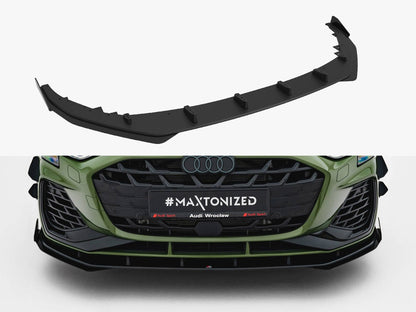 Maxton Design Street PRO Front Splitter V.1 + Flaps Audi S3 Sportback / A3 S-line Sportback 8Y Facelift