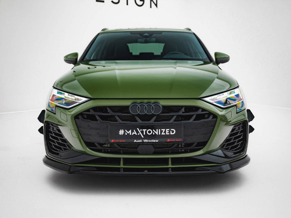 Maxton Design Front Bumper Wings (Canards) Audi S3 Sportback / A3 S-Line Sportback 8Y Facelift