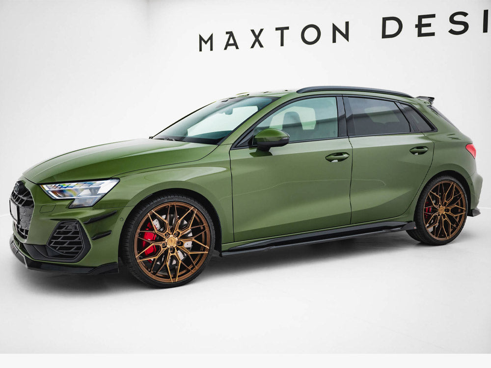 Maxton Design Side Skirts Diffusers V.3 Audi S3 Sportback / A3 S-Line Sportback 8Y Facelift