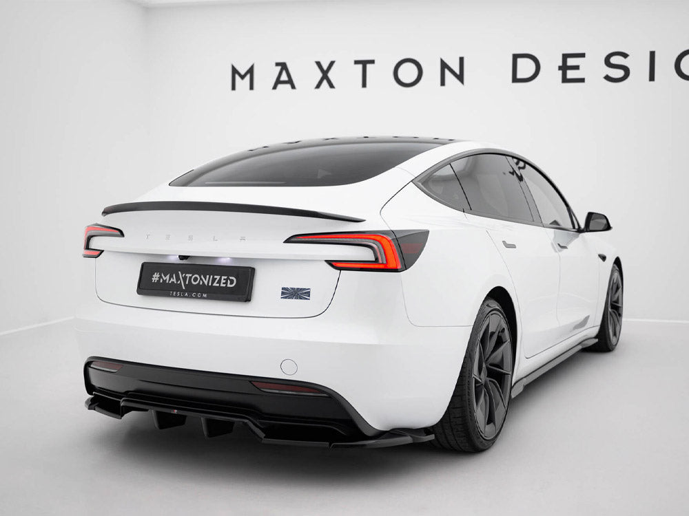 Maxton Design Rear Splitter (Vertical Bars) V.2 Tesla Model 3 Performance Mk1 Facelift