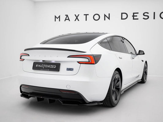 Maxton Design Rear Splitter (Vertical Bars) V.2 Tesla Model 3 Performance Mk1 Facelift