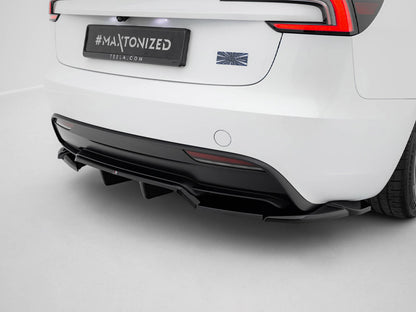 Maxton Design Rear Splitter (Vertical Bars) V.2 Tesla Model 3 Performance Mk1 Facelift