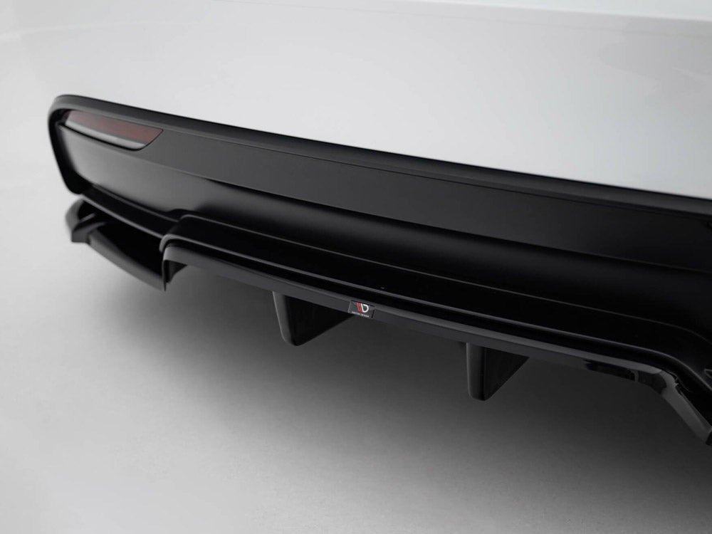 Maxton Design Rear Splitter (Vertical Bars) V.2 Tesla Model 3 Performance Mk1 Facelift