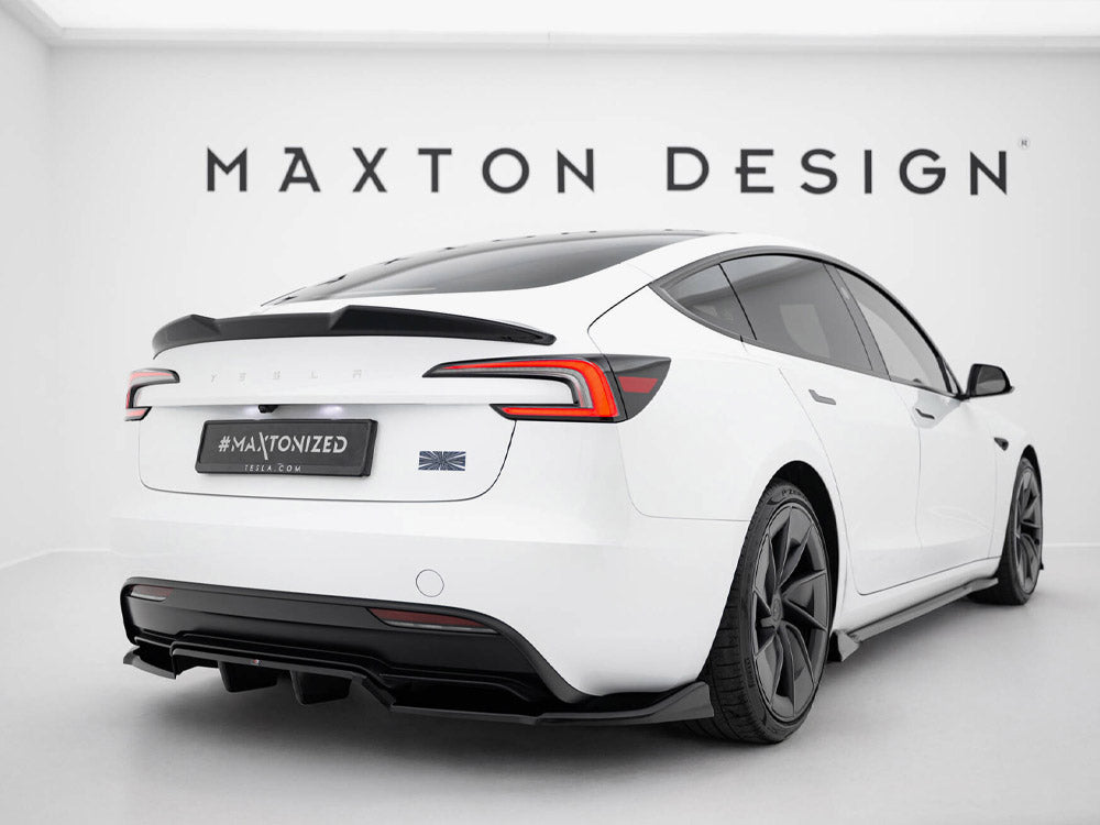 Maxton Design Rear Splitter (Vertical Bars) V.1 Tesla Model 3 Performance Mk1 Facelift