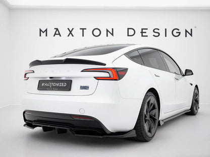 Maxton Design Rear Splitter (Vertical Bars) V.1 Tesla Model 3 Performance Mk1 Facelift