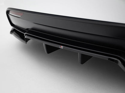 Maxton Design Rear Splitter (Vertical Bars) V.1 Tesla Model 3 Performance Mk1 Facelift