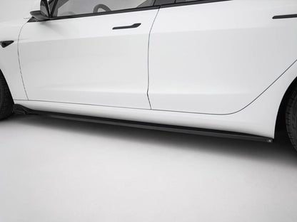 Maxton Design Side Skirts Diffusers V.3 Tesla Model 3 Performance Mk1 Facelift