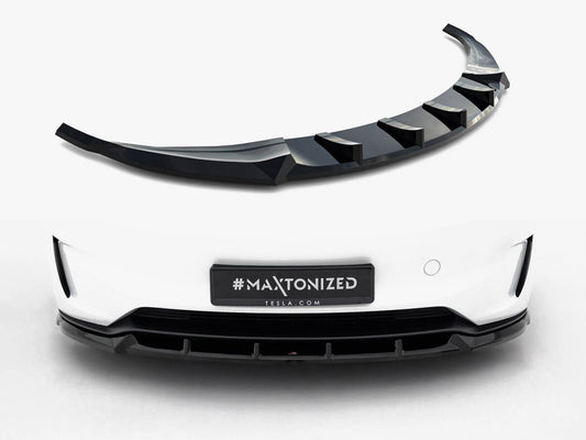 Maxton Design Front Splitter V.2 Tesla Model 3 Performance Mk1 Facelift