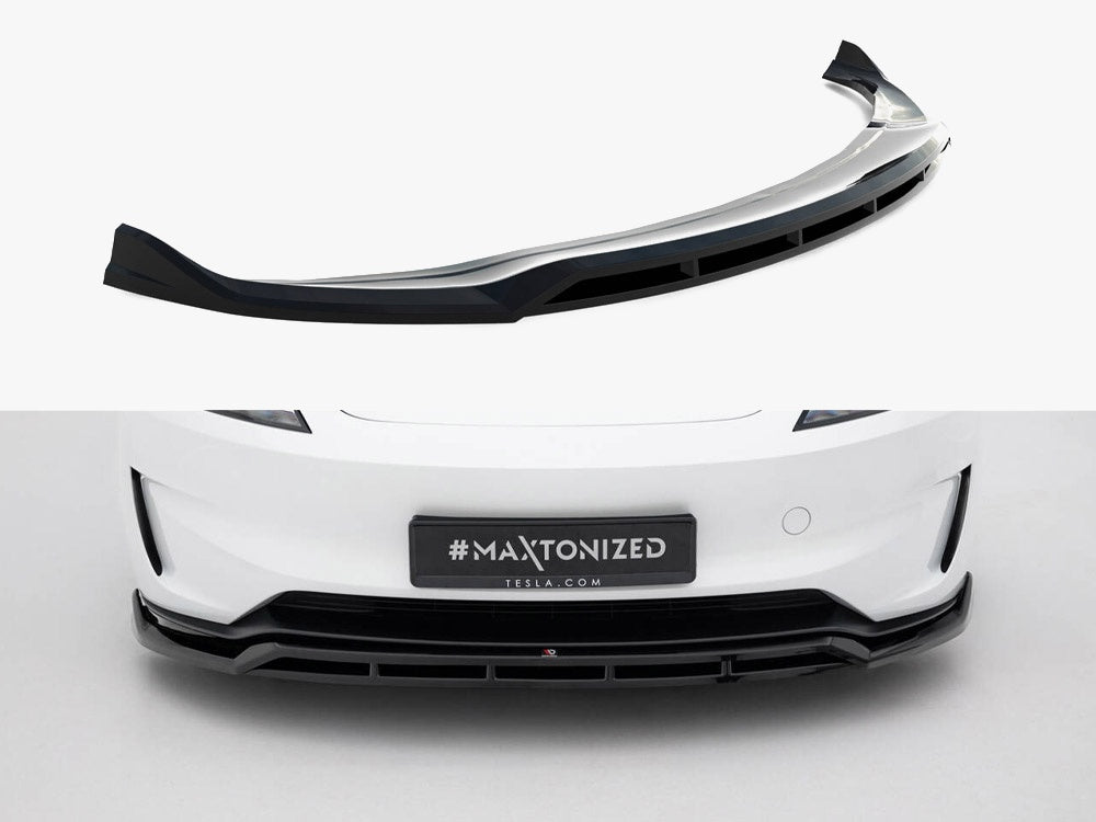 Maxton Design Front Splitter V.1 Tesla Model 3 Performance Mk1 Facelift