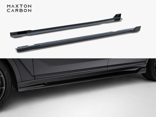 Maxton Design Carbon Fiber Side Skirts BMW X7 M-Pack G07 Facelift