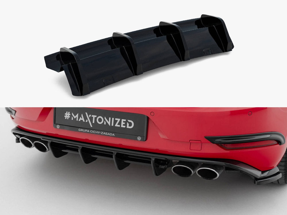 Maxton Design Rear Valance Volkswagen Golf R Hatchback Mk7 Facelift