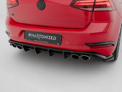 Maxton Design Rear Valance Volkswagen Golf R Hatchback Mk7 Facelift