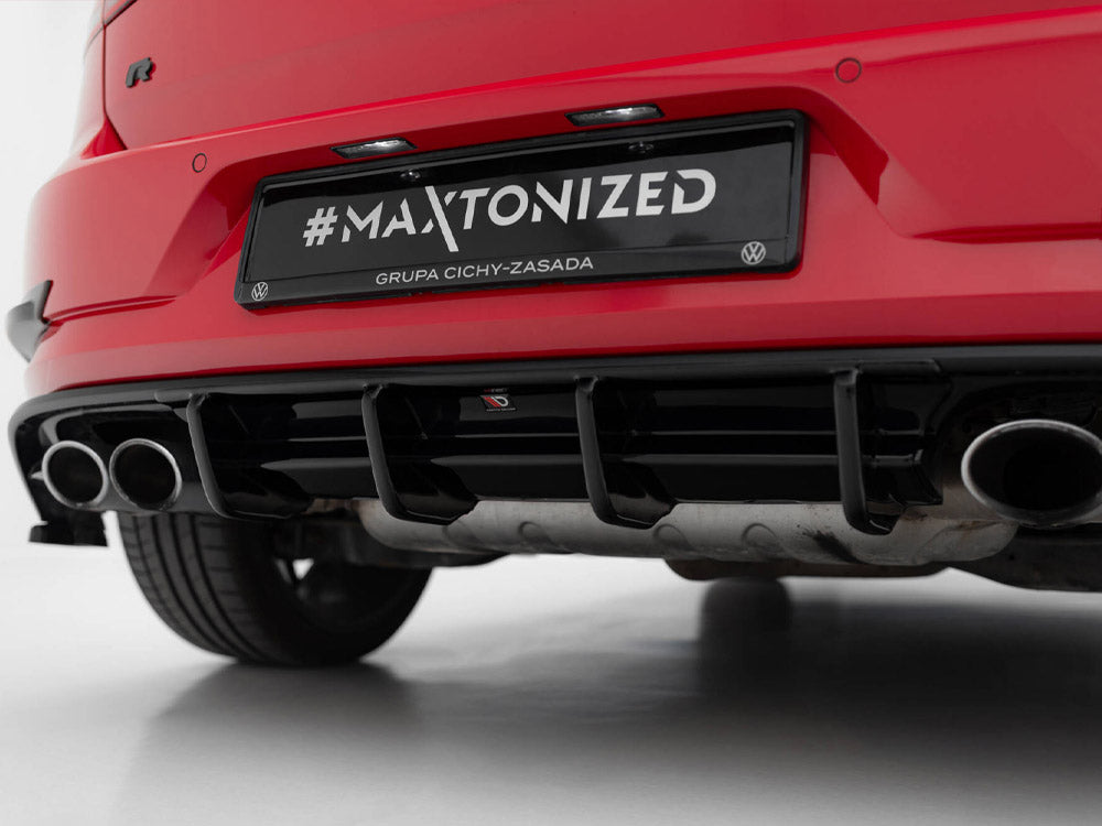 Maxton Design Rear Valance Volkswagen Golf R Hatchback Mk7 Facelift