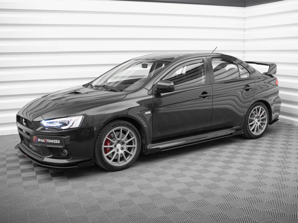 Maxton Design Street PRO Side Skirts Diffusers + Flaps Mitsubishi Lancer EVO X