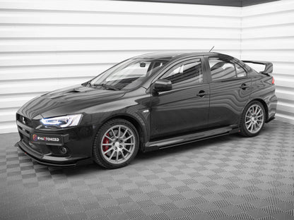 Maxton Design Street PRO Side Skirts Diffusers + Flaps Mitsubishi Lancer EVO X
