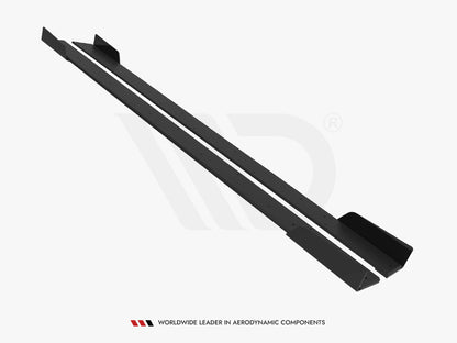 Maxton Design Street PRO Side Skirts Diffusers + Flaps Mitsubishi Lancer EVO X