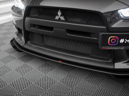Maxton Design Street PRO Front Splitter V.1 + Flaps Mitsubishi Lancer EVO X
